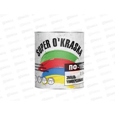 ЭМАЛЬ ЛАКРА ПФ-115 super okraska Зеленая 0,9кг *14