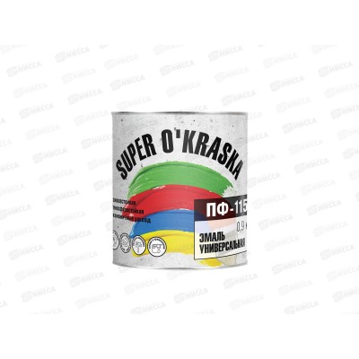 ЭМАЛЬ ЛАКРА ПФ-115 super okraska Черная 0,9кг *14