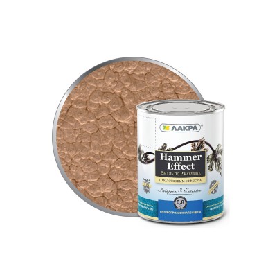 ЭМАЛЬ ЛАКРА с молотковым эффектом Медь 0,8 кг *6 ЭМАЛЬ ЛАКРА с молотковым эффектом Медь 0,8 кг *6