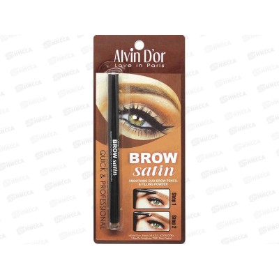 Алвин Дор карандаш+пудра дуэт для бровей Brow Satin тон 01 medium brown