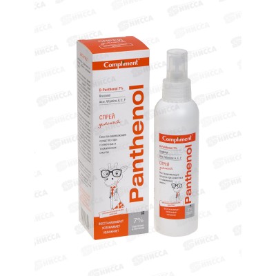 КОМПЛИМЕНТ Panthenol Спрей детский восстанавливающий при ожогах 3+ 150мл *15 КОМПЛИМЕНТ Panthenol Спрей детский восстанавливающий при ожогах 3+ 150мл *15