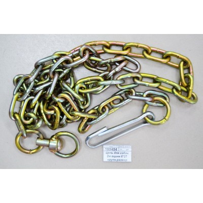Цепь для собак 2м оцинкованная 6*27 крупный размер Цепь для собак 2м оцинкованная 6*27 крупный размер