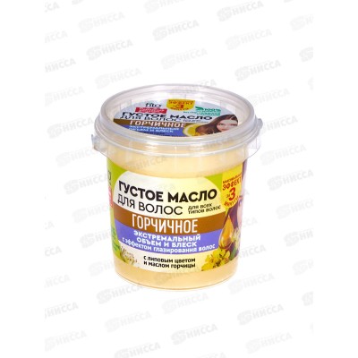 Народные Рецепты Масло для волос Горчичное густое 155мл *12 Народные Рецепты Масло для волос Горчичное густое 155мл *12