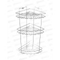 Полка угловая  3х секционная  хром ВОЛНА АЛТ 63С *8