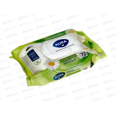 АУРА влажная туалетная бумага 72шт с крышкой *12 АУРА влажная туалетная бумага 72шт с крышкой *12