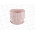 Кашпо ВЯЗАНИЕ D155мм 1,9л с поддоном чайная роза М3120 *20 Кашпо ВЯЗАНИЕ D155мм 1,9л с поддоном чайная роза М3120 *20