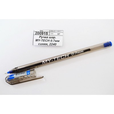 Ручка шар. MY-TECH 0.7мм синяя, 2240 *25/2000 Ручка шар. MY-TECH 0.7мм синяя, 2240 *25/2000