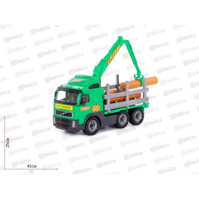 Автомобиль "Volvo" лесовоз 8756 (в сеточке) *4 Автомобиль "Volvo" лесовоз 8756 (в сеточке) *4