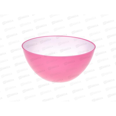 Миска 1,5л &quotFresh Line&quot бело-розовая М701БР *40