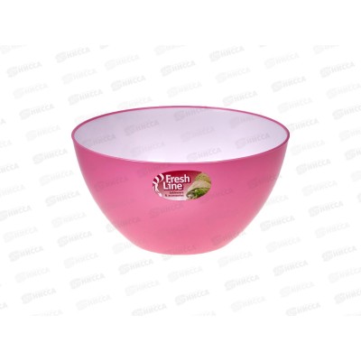 Миска 2л &quotFresh Line&quot бело-розовая М702БР *26