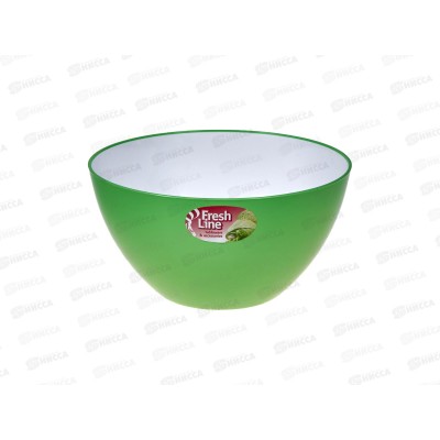 Миска 2л &quotFresh Line&quot бело-зеленая М702БЗ *26