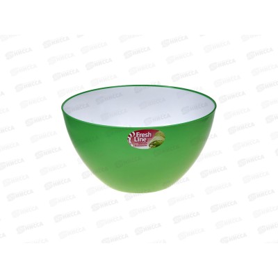 Миска 3л "Fresh Line" бело-зеленая М703БЗ *22 Миска 3л "Fresh Line" бело-зеленая М703БЗ *22