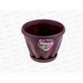 Горшок Знатный D110мм 0,45л с подставкой Шоколадный М300Ш *56 Горшок Знатный D110мм 0,45л с подставкой Шоколадный М300Ш *56
