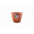 Горшок Знатный D140мм 1л с подставкой Терракотовый М301Т *72 Горшок Знатный D140мм 1л с подставкой Терракотовый М301Т *72