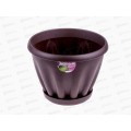 Горшок Знатный D180мм 2л с подставкой Шоколадный М302Ш *28 Горшок Знатный D180мм 2л с подставкой Шоколадный М302Ш *28