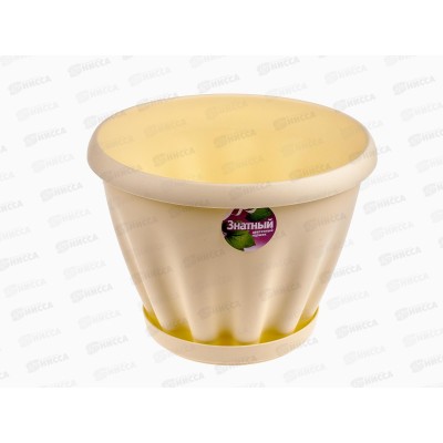 Горшок Знатный D225мм 3,9л с подставкой Цветной М303Ц *16 Горшок Знатный D225мм 3,9л с подставкой Цветной М303Ц *16