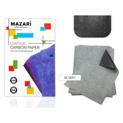 Бумага копировальная А4 100л MAZARI чёрная, М-5691 *30 Бумага копировальная А4 100л MAZARI чёрная, М-5691 *30