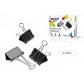 Зажим для бумаг MAZARI М-6894 15мм 12шт черный, металлический *12