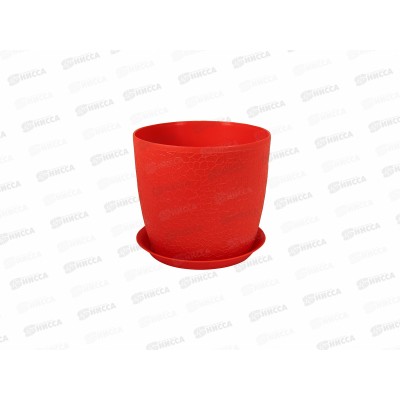 Кашпо ВЕРОНА D180мм с подставкой Красный М3097 *16