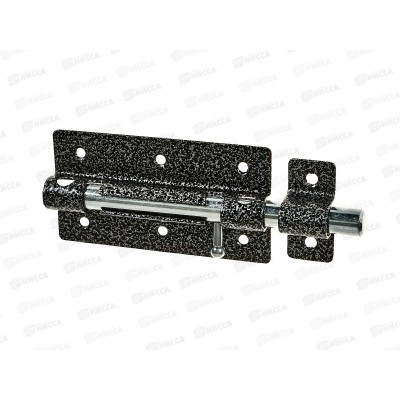 Задвижка дверная ЗД-09 полимер серебро *20