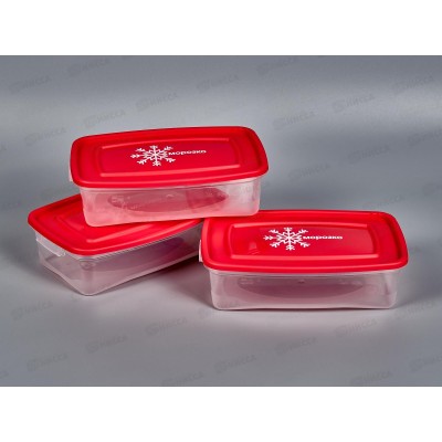 Контейнер для замораживания продуктов 0,7л МОРОЗКО прямоугольный 3шт С54036 *18 Контейнер для замораживания продуктов 0,7л МОРОЗКО прямоугольный 3шт С54036 *18