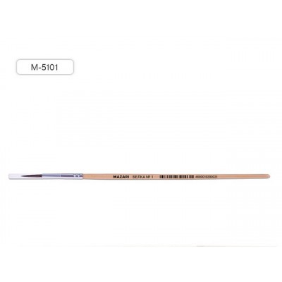 Кисть Mazari М-5101 Белка 1 круглая художественная *25/500 Кисть Mazari М-5101 Белка 1 круглая художественная *25/500