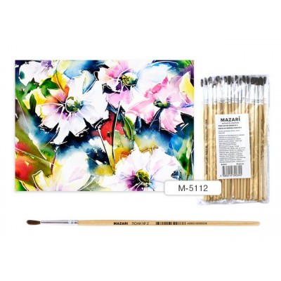 Кисть Mazari М-5112 Пони 2 круглая художественная *25/500 Кисть Mazari М-5112 Пони 2 круглая художественная *25/500