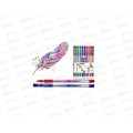 Ручки масляные MAZARI Sailor 10цветов, игла 0.7, прозрачный корпус, M-5700-10 *10/60 Ручки масляные MAZARI Sailor 10цветов, игла 0.7, прозрачный корпус, M-5700-10 *10/60
