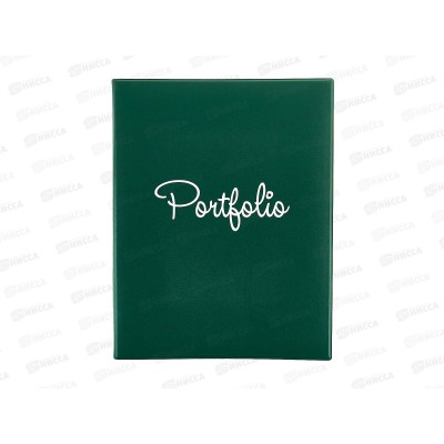 Папка для портфолио ДПС с кольцами для 4-х отверстий , зеленая, 2891.П-108*10