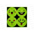 Светоотражающая наклейка &quotСмайл&quot набор 4шт (046259)  Ж