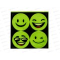 Светоотражающая наклейка "Смайлик" набор 4шт 4811  (046262)  Ж