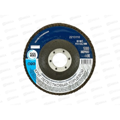 Круг лепестковый торцевой 2213110 115*22 Р100 (алюминий) Круг лепестковый торцевой 2213110 115*22 Р100 (алюминий)