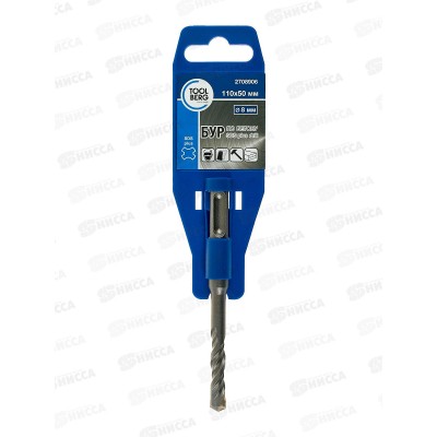 БУР по бетону SDS-PLUS D8x110мм 2708906 БУР по бетону SDS-PLUS D8x110мм 2708906
