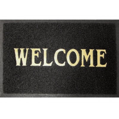 Коврик &quotSpongy" Welcome 40*60см черный SUNSTEP 38-433  *20