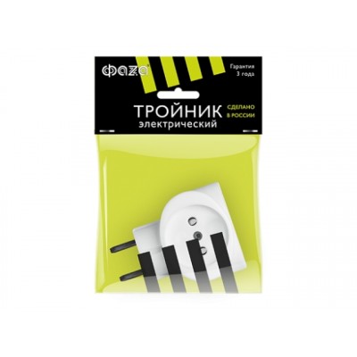 Тройник ФАZA куб, белый, АП-3-К *100