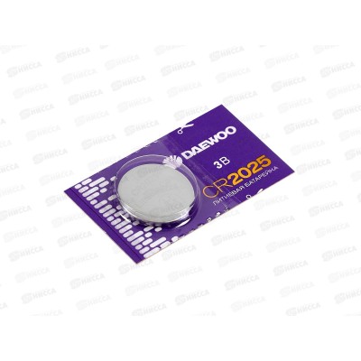 Батарейка ДЭУ CR2025 литиевые, BL-5 *5/100/5000