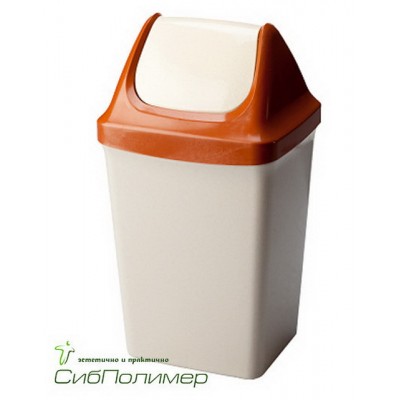 Ведро для мусора 15л с плавающей крышкой Ангарск *5 6402 Ведро для мусора 15л с плавающей крышкой Ангарск *5 6402