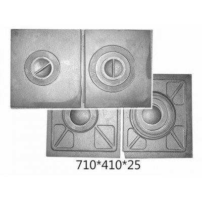 Плита сборная 2-х конфорочная 710*410*20мм Иркутск ПС2-3
