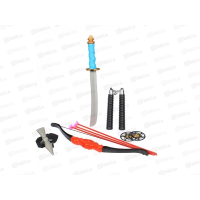 Набор ниндзя 10предметов RZ1331 в пакете *12  гб