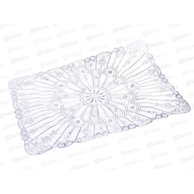 Салфетка ажурная 30*45см белая прямоугольная виниловая (046379) Ж Салфетка ажурная 30*45см белая прямоугольная виниловая (046379) Ж