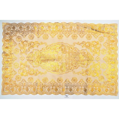 Салфетка ажурная 62*100см золото прямоугольная виниловая (046385) Ж *12 Салфетка ажурная 62*100см золото прямоугольная виниловая (046385) Ж *12