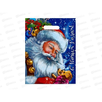 Пакет пробивной Новый Год 30*40 Долгожданный подарок *50/1000
