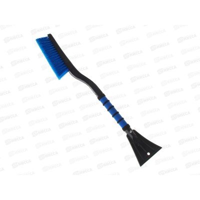 Щетка NEW GALAXY для снега со скребком 62см расщепленная щетина 775-122 г *12