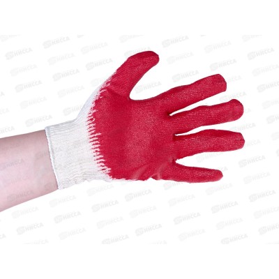 Перчатки хлопчатобумажные, обливная ладонь 2801010 300 Россия
