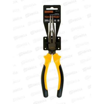 Тонкогубцы двухкомпонентная рукоятка. 200мм 3501113