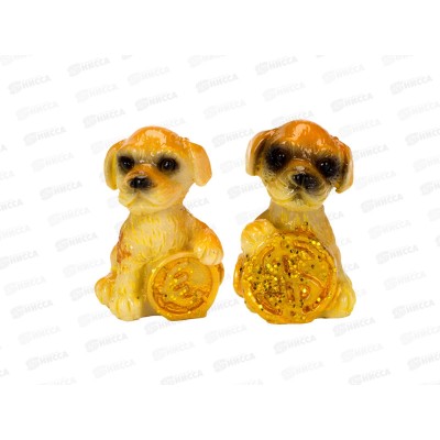 Фигурка Собака 2см 2 дизайна полистоун 398-208 г*24