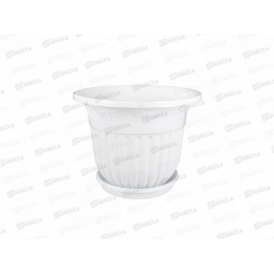 Горшок-Кашпо Лозанна 7л с поддоном (белый) *20 М1468 Горшок-Кашпо Лозанна 7л с поддоном (белый) *20 М1468