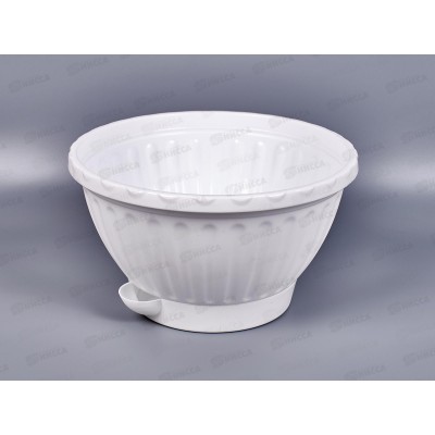 Горшок-Кашпо "Мирабель" 2,5л подвесной (белый) с поддоном М5926 *30 Горшок-Кашпо "Мирабель" 2,5л подвесной (белый) с поддоном М5926 *30