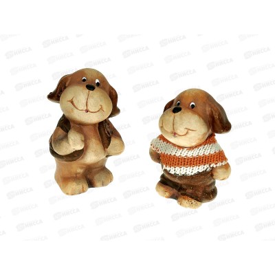 Сувенир &quotСобачка в одежде&quot 5,7*4,5*7,5см 2 дизайна керамика 398-183 г