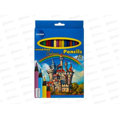 Карандаши 18 цветов CENTRUM Castel.пластиковые , 86153 *8/96 Карандаши 18 цветов CENTRUM Castel.пластиковые , 86153 *8/96